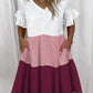 FREJA - Gestreiftes Midikleid