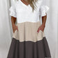 FREJA - Gestreiftes Midikleid