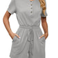 Helen - Kurzärmeliger Jumpsuit