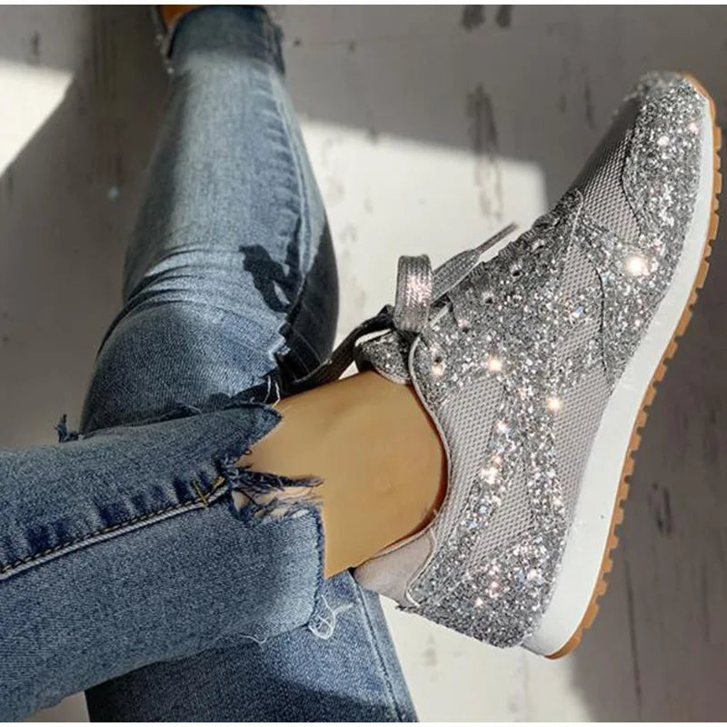 Kiari | paillettenbesetzte sportschuhe für frauen