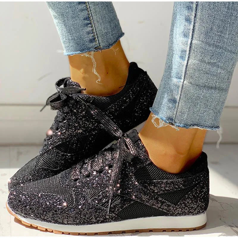 Kiari | paillettenbesetzte sportschuhe für frauen