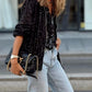 Deandre | loungewear-jacken mit o-ausschnitt und pailletten