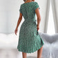 Clara - Blaues Blütenmuster Sommerkleid