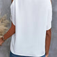 Sophia - Weißes Eleganz V-Ausschnitt Shirt