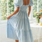 SOPHI - Maxikleid mit quadratischem Ausschnitt