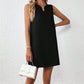 Anna - Blaues V-Ausschnitt Sommerkleid