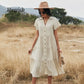 Sienna - Kornblumenblaues Midi-Kleid
