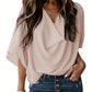Marlene - Rosafarbener Eleganter Sommer-Pullover