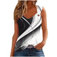 Helena - Schwarz-Weißes Grafik-Tanktop