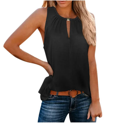 Nora - Elegantes Schwarzes Top