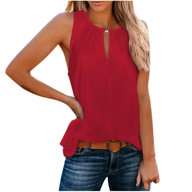 Nora - Elegantes Schwarzes Top