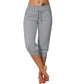 Maya - Beige Capri-Loungehose