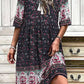 Nina - Buntes Boho-Chiffonkleid