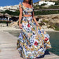 Kiara - Sexy zweiteiliges Sommerkleid mit Boho-Print