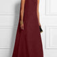Midnight Elegance - Langarmloses Abendkleid in Tiefblau