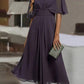 SADIEN - Elegantes Kleid mit kurzen Ärmeln