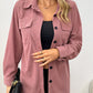 Rosa Hemdjacke mit Brusttaschen - Clara