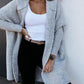 FallStil® - Oversize Boxy-Langarm-Strickjacke mit Kapuze