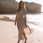 Maya | Schlitz V-neck Mühelos Maxi