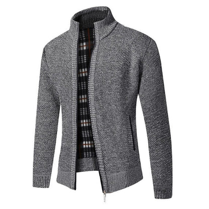Tom polo - Stylischer Zipper-Strickpullover für Herren (italienisches Design)