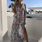 Armie -Sommerkleid aus bedrucktem Chiffon