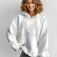 SpringStil® - Weißes einfarbiges Sweatshirt mit langen Ärmeln