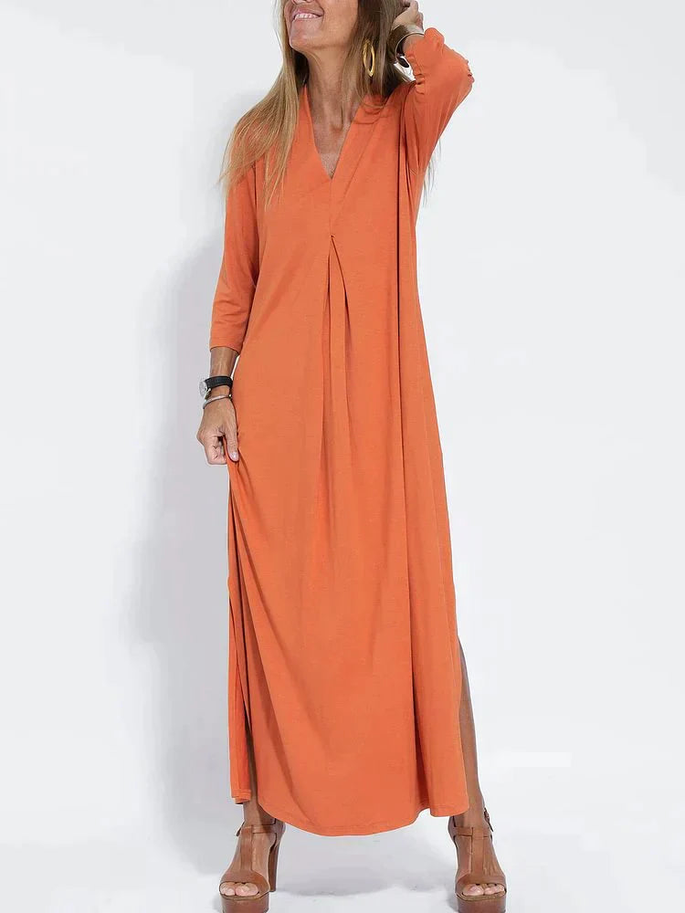 Laiba - langes schlankmachendes kleid für frauen