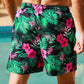 Tropische Shorts mit Blumenmuster - Leo