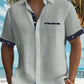 David – stilvolles, lässiges button-up-hemd für herren