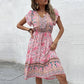 Skylar - Boho-Midikleid mit Blumendruck