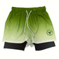 Alexander – 2-in-1-doppelschicht-ombre-shorts für herren