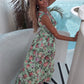 Armie -Sommerkleid aus bedrucktem Chiffon