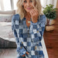 FallStil® - Schickes blaues Print-Top