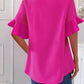 Pinkes Volant-Top Greta