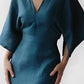 KELSE - Elegantes Leinenkleid