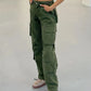 Evonna  |  Die neue Mode Vintage-inspirierte Cargo-Jeans
