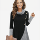 StrickSinn® - Schickes langärmeliges Hahnentritt-Top