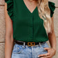 Schwarze Rüschen-Bluse - Emilia