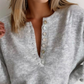 FallStil® - Grey Days Klassischer Pullover mit Knopfleiste