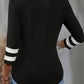 Schwarzes V-Ausschnitt T-Shirt - Nadia