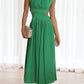 Lorna Rollkragen Taille Ausgeschnitten Sommer Midi-Kleid
