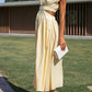 Lorna Rollkragen Taille Ausgeschnitten Sommer Midi-Kleid
