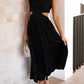 Lorna Rollkragen Taille Ausgeschnitten Sommer Midi-Kleid