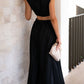 Lorna Rollkragen Taille Ausgeschnitten Sommer Midi-Kleid