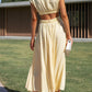 Lorna Rollkragen Taille Ausgeschnitten Sommer Midi-Kleid