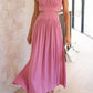 Lorna Rollkragen Taille Ausgeschnitten Sommer Midi-Kleid