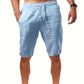 Graue Shorts mit Kordelzug und Taschen - Felix