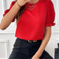 Fuchsiafarbene Rüschen-Shirt - Amelie