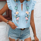 Weiße Stickerei-Bluse - Clara