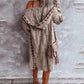 Monci® - Khaki Diamond Patch Langer Cardigan mit Kapuze